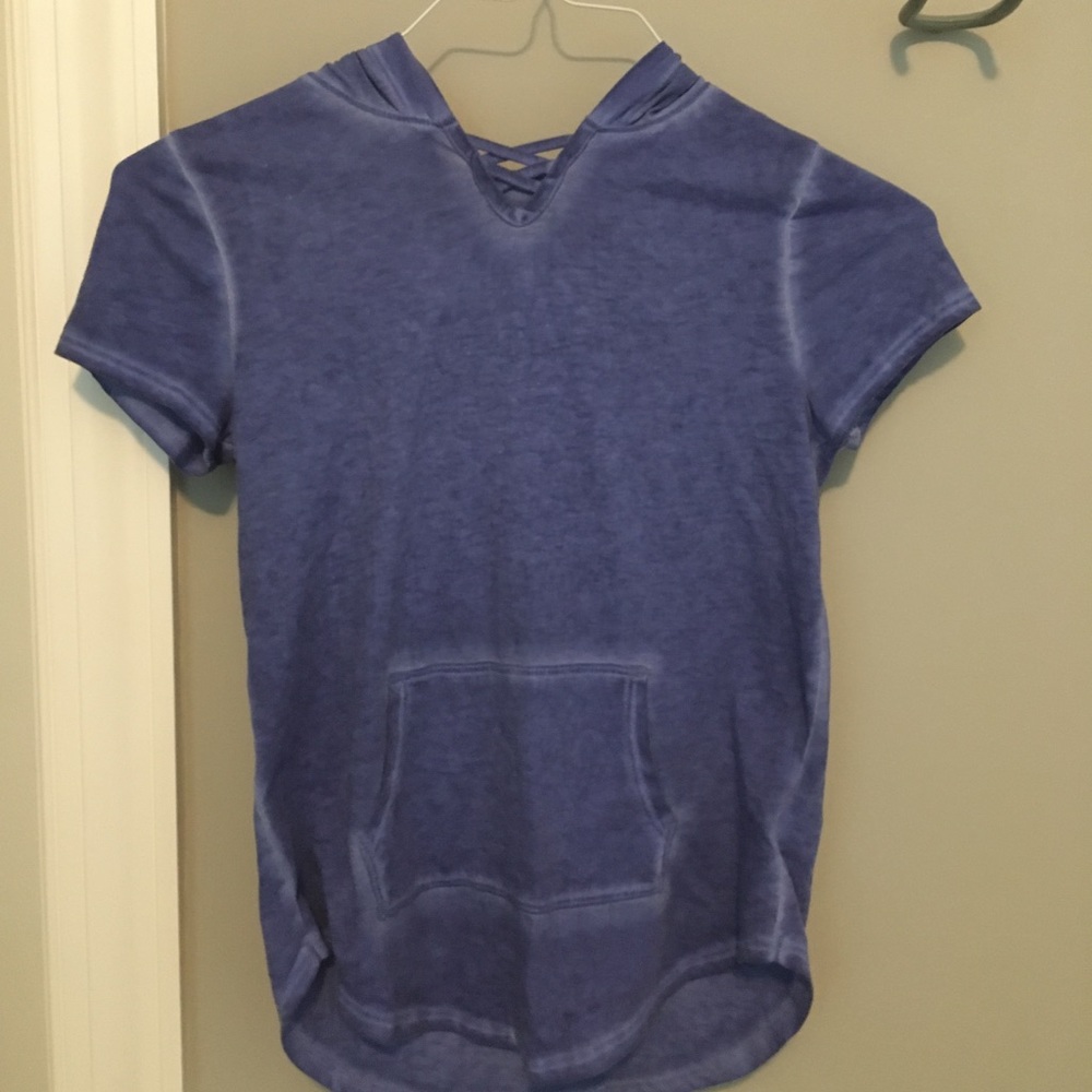 Perfect Active Tee hooded blue shirt